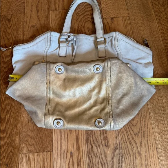 Yves Saint Laurent Downtown Gold ombré Tote Bag - Picture 5 of 16